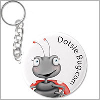 Dotsie Bug keychain